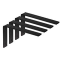 RHETECH Custom Furniture Brass Shelf Bracket 90 Degree L-Shape Angle with Triangle Bracket Straight Shelf Support Brackets