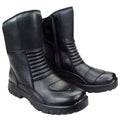 Black Sports Shoes Moto Cow Leather Boots Summer Winter Motocross Boots Breathable Warm Riding Retro Gear Protective Gear