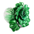 SHINNYGIFTS Metal Craft Handmade Enamel FengShui New Year Pewter Home Decorative Green Chinese Cabbage Vegetables