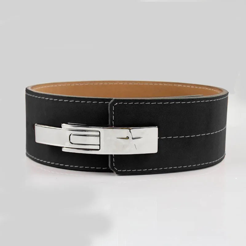 Wholesale 4-Layer 10mm Thick Custom Cowhide Leather Gym Safety Lever Power Fitness Belt for Weightlifting Training