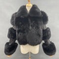 Top Quality Women Fashion Luxury Leather Coats With Fur for Ladies