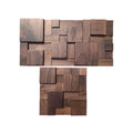 Handmade Solid Wood Mosaic Tiles for Wall & Ceiling Decor - Natural Eco-Friendly Custom Sizes Background Art Living Room Hotel