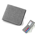 2025 New Fashion Large Capacity Canvas Soft Card Wallet with Zipper Bag for MenThin Card Holder Case Coin Purse for Student