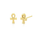 LOZRUNVE Plain Simple Mini Cross Stud Earring Silver 925 Sterling