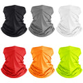 Wholesale Summer UV Protection Cooling Neck Gaiter Face Clothing Mask Solid Color Black White Soft Breathable Bandanas for Men