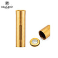 CIGARLOONG Wholesale Metal Cigar Tube Travel Cigar Humidor Case Jar Box With Digital Hygrometer Round Cigar Storage Tube