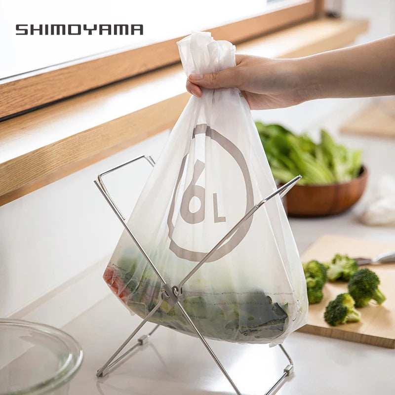 SHIMOYAMA Reusable Compostable HDPE Garbage Bags Flat Mouth Heavy-Duty Trash Bags for Home Kitchen Bathroom Storage Wholesale