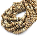 Wholesale Landscape Picture Jasper Rondelle Wheel Abacus Spacer Loose Gemstone Beads