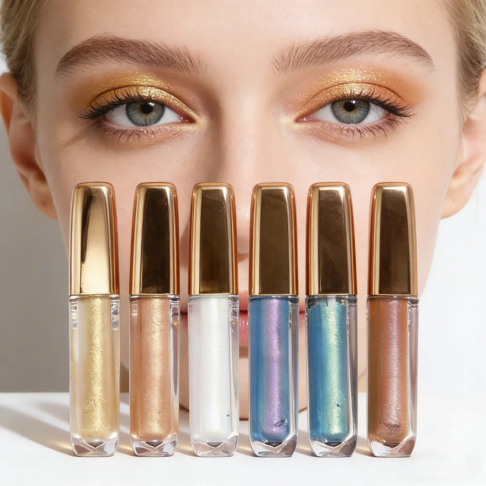 Private Label Chameleon Liquid Eyeshadow Waterproof Shimmer Finish Eye Glitter in Various Skin Tones Eyeshadow Diamond Shiny