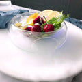 Creative Customized Handmade High Borosilicate Glass Artistic Conception Bowl Molecular Cuisine Tableware Dry Ice Smoking