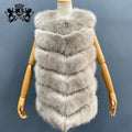 Women Winter Fur Coat Faux Fox Fur Vest Hot Sale Fashion Waistcoats Plus Size Women's Vests