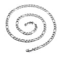 Custom Trendy 925 Sterling Silver Women's Figaro Chain 18K Gold Plated Fine Jewelry 925 Pendant Necklace for Weddings Engagement