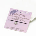 Lots of Luck Lucky Elephant Charm Bracelets with Make a Wish Card