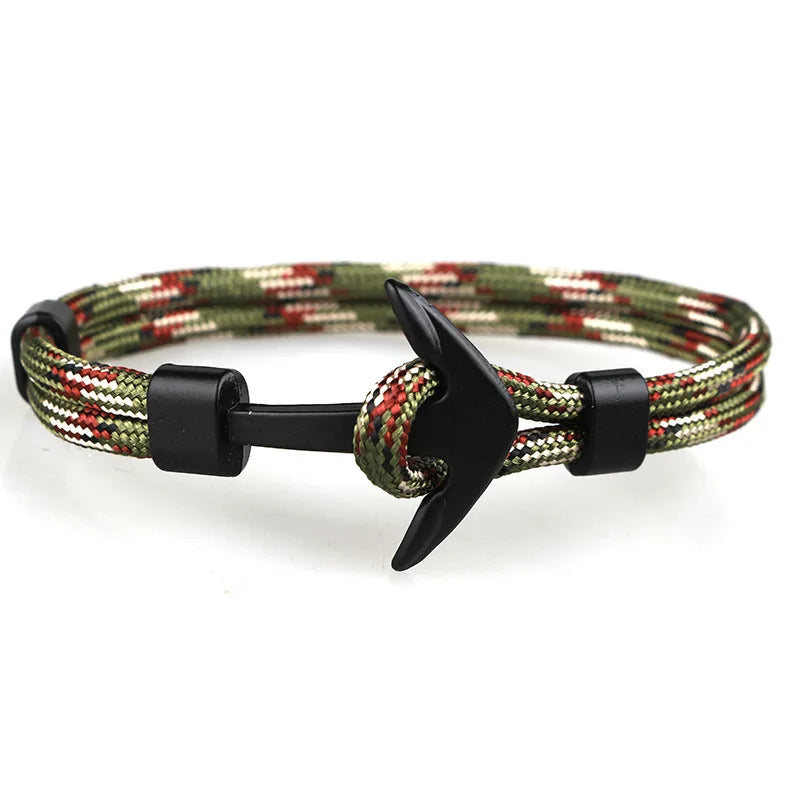 New Anchor Style Red Rope Bracelet Milan Line Ocean Series Lovers Red Rope Country Fashionable Student Hand Bracelet