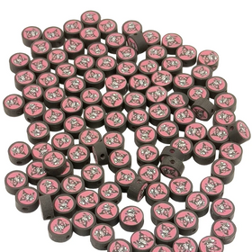10mm Cartoon Elf Pattern Polymer Soft Clay Slice DIY Necklace Bracelet Earring Accessories Loose Beads