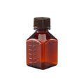 High Quality Plastic Bottle Fetal Bovine Serum Storage Bottle 60ml Brown PET Laboratory Cell Culture Medium Bottle