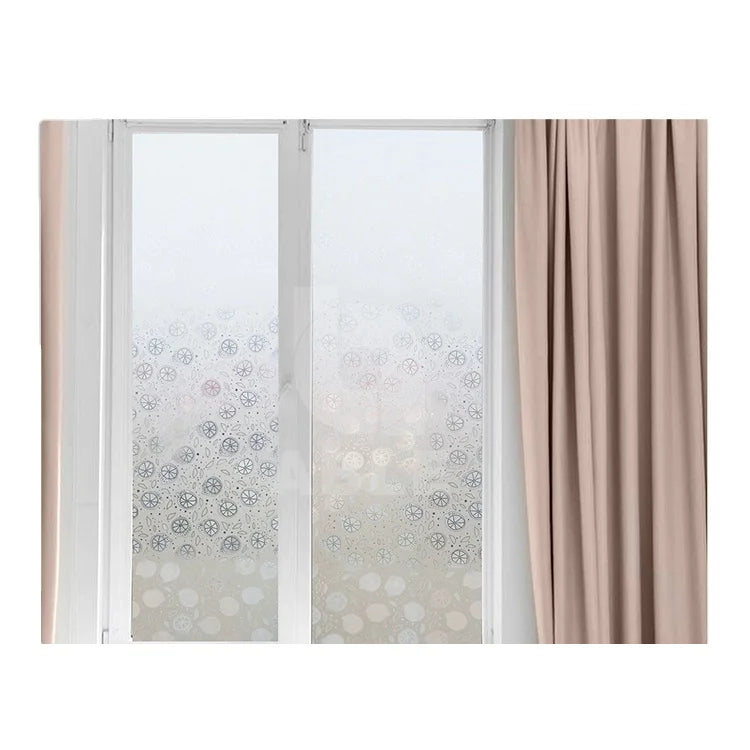 Modern PP Self-Adhesive Static Cling Privacy Glass Film Decorative Heat Insulation Waterproof for Home Commercial Supermarket