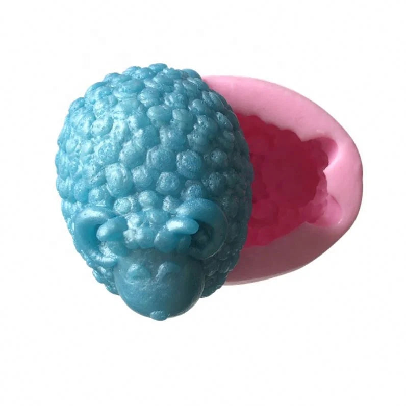 Hengya Silicone Chocolate Mould With Cartoon Sheep Shape Silicone Sugar Lace Mould 3D Fondant Mermaid Tail Silicone M
