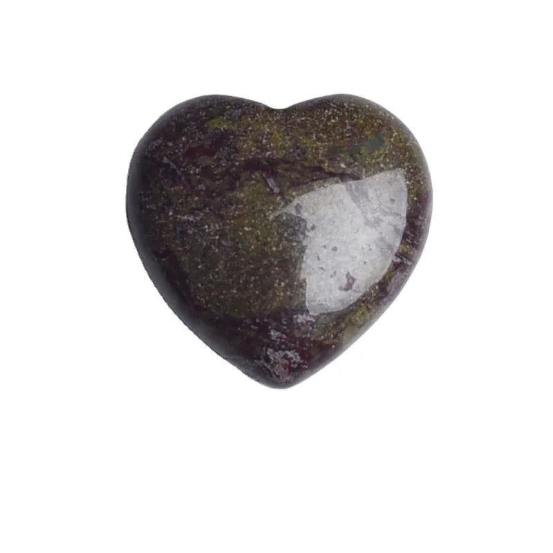 DIY Natural Raw Dragon Blood Stone Heart Shaped Healing Love Stone Crystal Healing Stone for Meditation