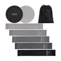 Wholesale Floor Sliders Exercise Bands Core Strength Band Sets Gliders Gliding Discs With Resistance Bands for Workout