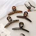 13cm Leopard Print Premium Matte Large Hair Clip Minimalist Vintage Women Hair Clip New Updo Girls Hair Clips