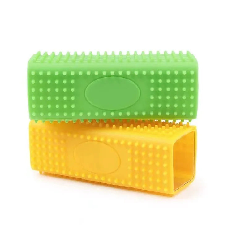 Rectangle Pet Hair Remover Silicone Cat Dog Grooming Brush Reusable Lint Roller for Furniture and Clothing