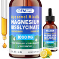 OEM Magnesium Glycinate Supplement 1000mg Liposomal Magnesium Bisglycinate Drops for Sleep Calm Bone & Muscle