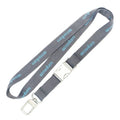 Wholesale Personalised Embroidery Polyester Custom Double Sided Jacquard Neck Woven Logo Lanyards Keychain