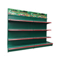 Single Sided Feature Shelf Price Supermarket Metallic Advertising Display Supermarket Shelf