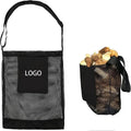 Personalized Collapsible Mushroom Foraging Bag with Polyester & Satin Mesh Customizable Size & Color