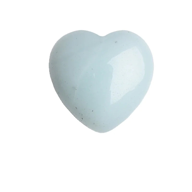 HZ Natural Crystal Raw Stone Mini Heart Shape Gem Accessories Pendant Decoration Gift Diy Accessories Wholesale