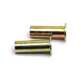 Professional Factory's Copper-Brass Flat Head Semi Tubular Rivets Fasteners Bright Finish Customizable Size for Computer Use