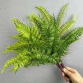Hot Sale Artificial 4 Branches Real Touch Fern Leaves Stem Greenery Leaf Foliage Wedding Party Hotel Decoration