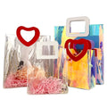Wholesale  Clear Laser Holographic PVC Transparent Tote Hand Bag