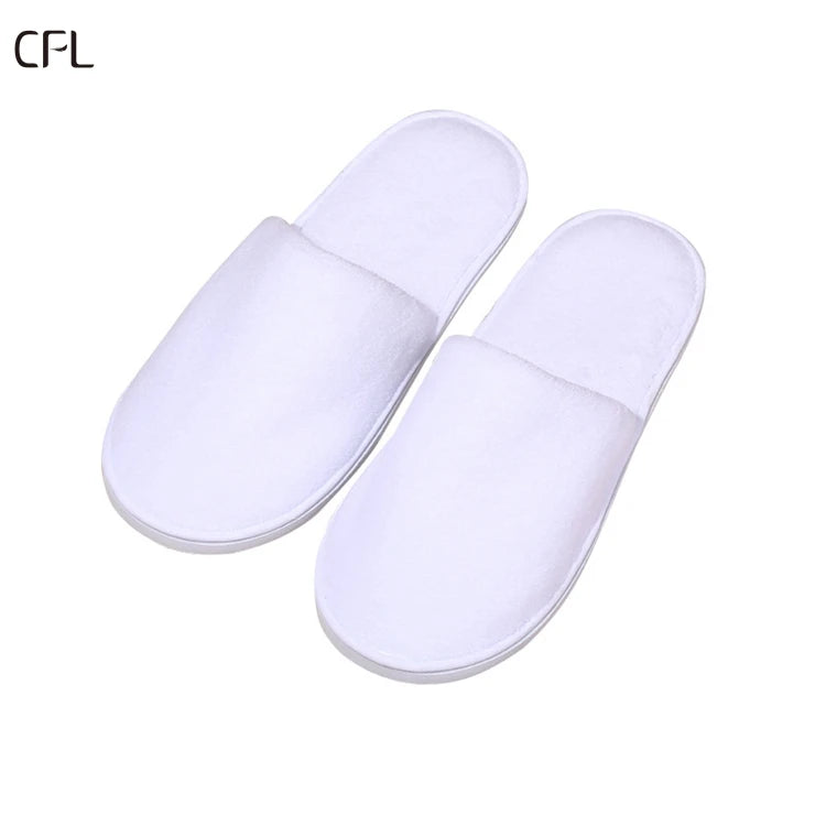 Hotel slippers Disposable Luxury Making Machines slippers for Hotels Custom logo slippers Hotel White