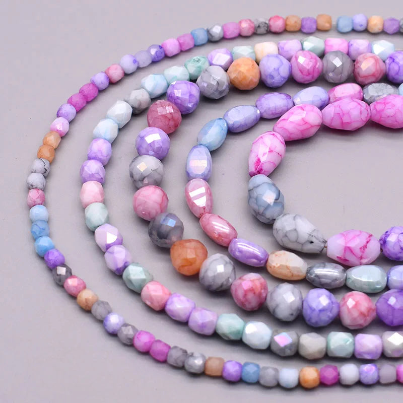 New Style Water Drop Strawberry Faceted Crystal Beads Teardrop Shape Austria Crystal Glass Beads for Jewelry Making DIY Necklace