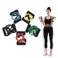 CW RSB009 5 Levels Resistance Bands with Handle Yoga Pull Rope Elastic Fitness Exercise Tube Bands