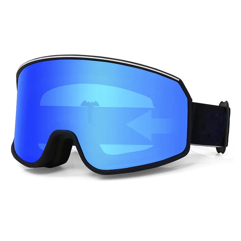 Custom UV400 Protection Sports Eyewear Anti-Fog Ski Glasses with Googles Straps OEM Customizable Snow Board Eyewear