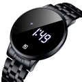 Fashion REWARD 51001 Men's Watch Luxury Waterproof Watch for Men with LED Display Stainless Steel Band Business Male Wristwatch