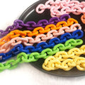 Hot Selling Plastic Acrylic Single Link Chain 18*24mm
