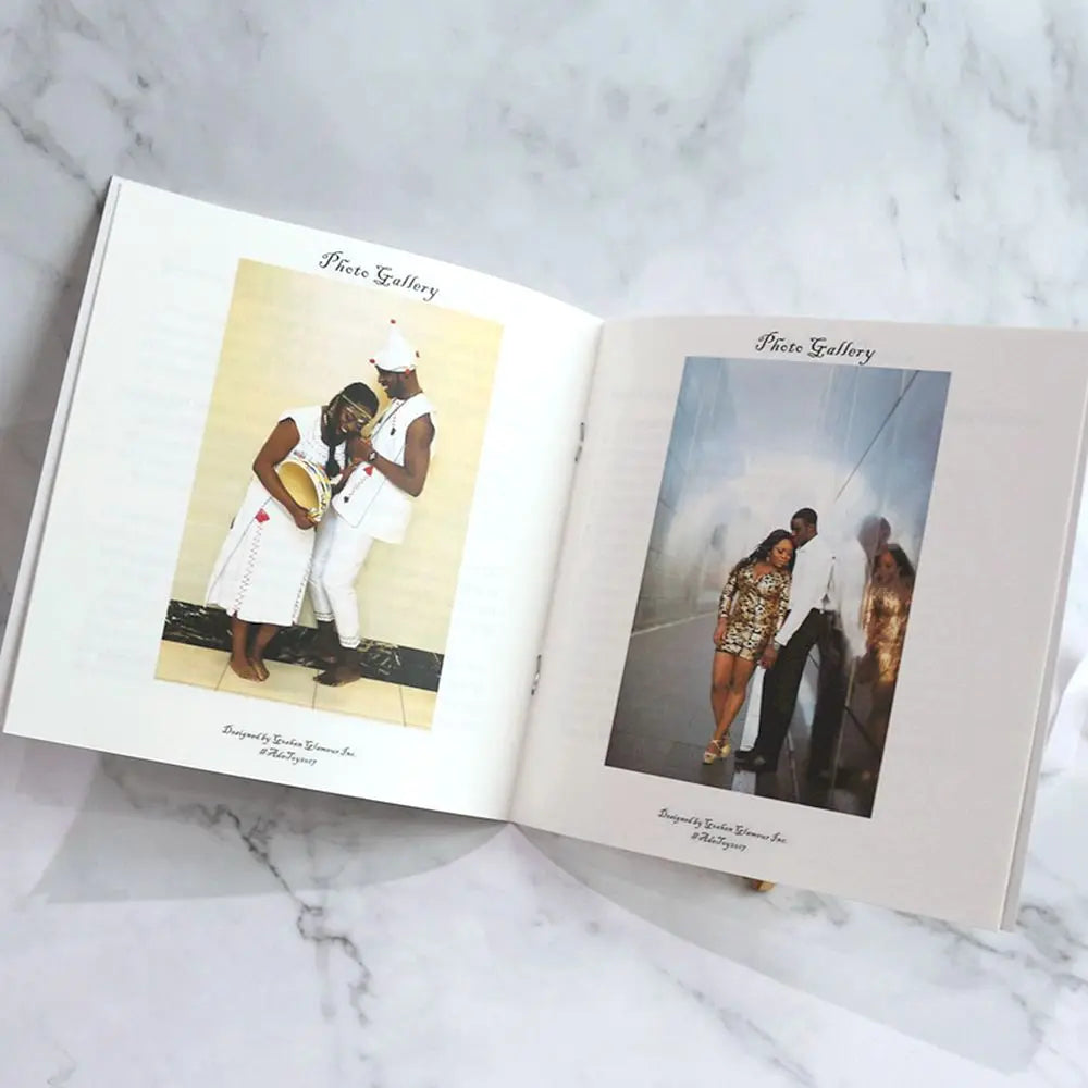 Printable Wedding Party Engagement Ceremony Booklet Wedding Program Cards