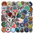 50PCS Aborigine Theme Battleaxe  Runic Compass Pirate Viking Totem Sticker