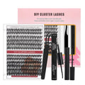 Wholesale Customizable Diy Cluster Lashes Private Label C D Curl Segment Pre-Cut Eyelashes Extension Kit DIY Cluster Lashes Kit