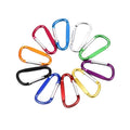 Wholesale Flat Black Aluminum D-Shaped Carabiner Custom Logo Heavy-Duty Capacity Hot Sale