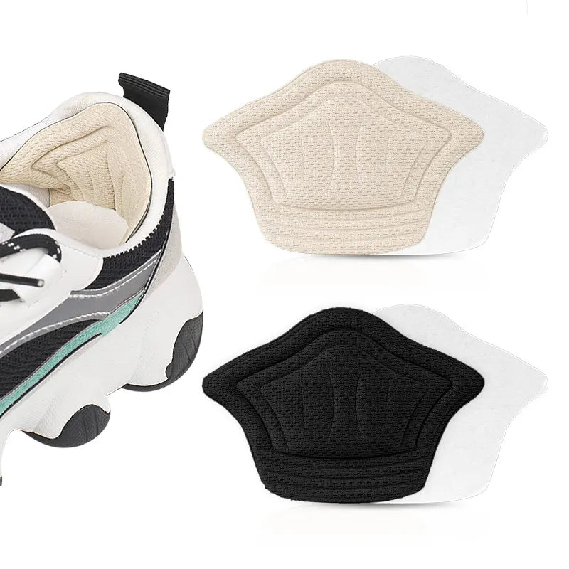 Adhesive Breathable Mesh Heel Cushion Foot Insert with Thick Heel Sticker and Toe Caps Soft Cuttable Brand 1 Model 31030242