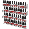 Nail Polish 4pcs Set Organizer Shelves Wall Mount Display Rack Makeup Bottles Holder Storage for Nail Salon Dress Room