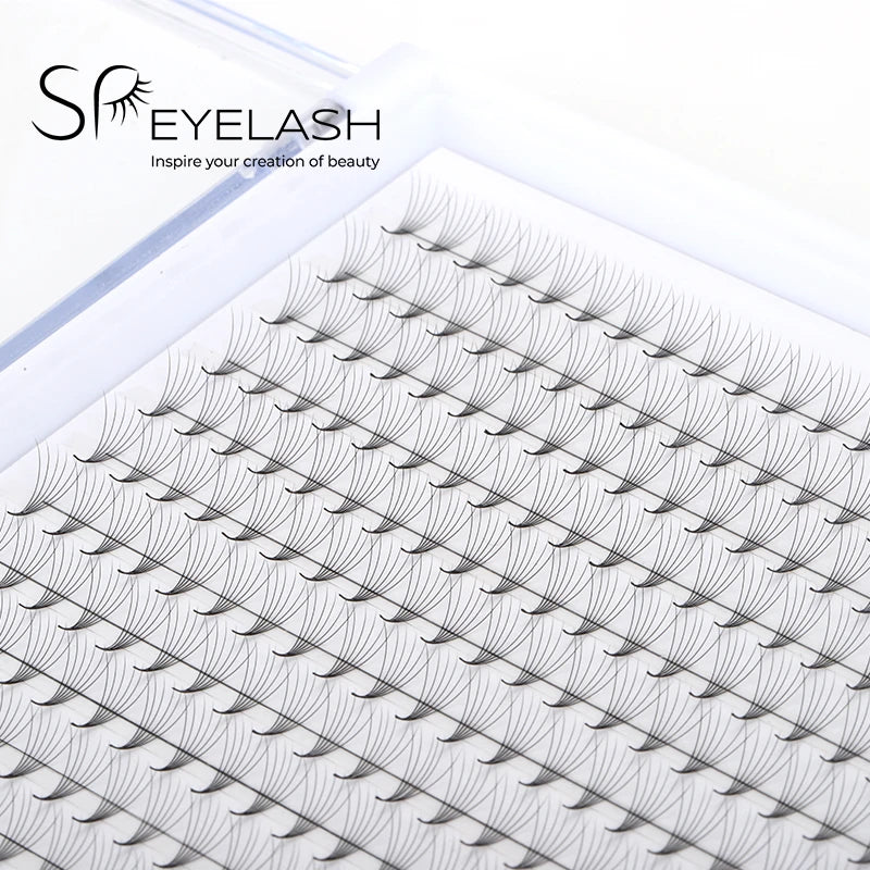 SP EYELASH Handmade Promade Narrow Fans Mix Length C D M L Curl Pointy Base Premade Volume Fans Lash Extension Fans