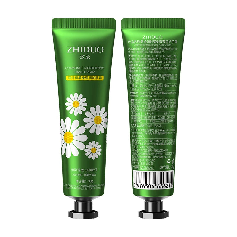OEM Private Label Hot Sales Zhiduo Portable Hand Cream Lotion Moisturizing Hand Tender Fragrance Smooth Whitening Hand Cream