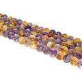 Wholesale Multi-Color Natural Ametrine Loose Gemstone Beads 6/8/10/12mm Strand for DIY Jewelry