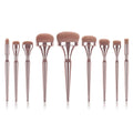 Custom Logo Luxury Gold Foundation Powder Makeup Brush Set 9PCS Premium Synthetic Hair Luxury Eye Face Mineral Brushes Concealer